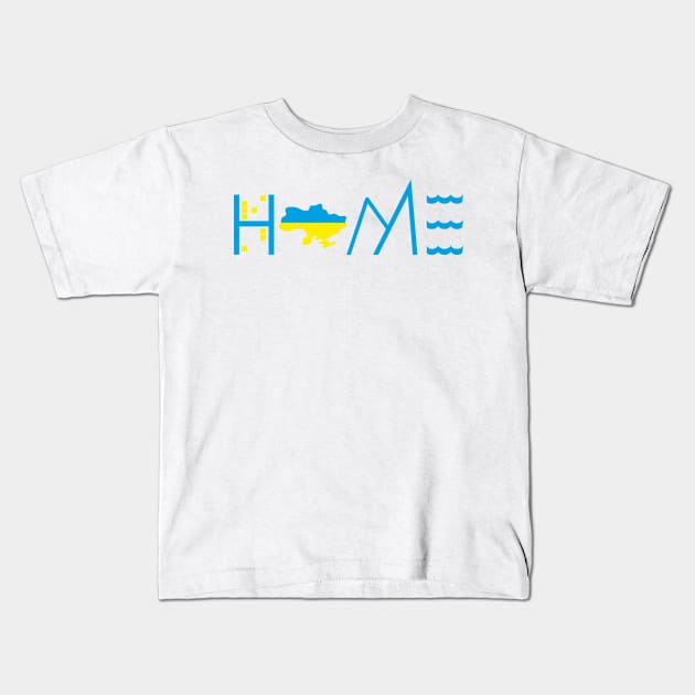 Home Ukraine Kids T-Shirt by aceofspace